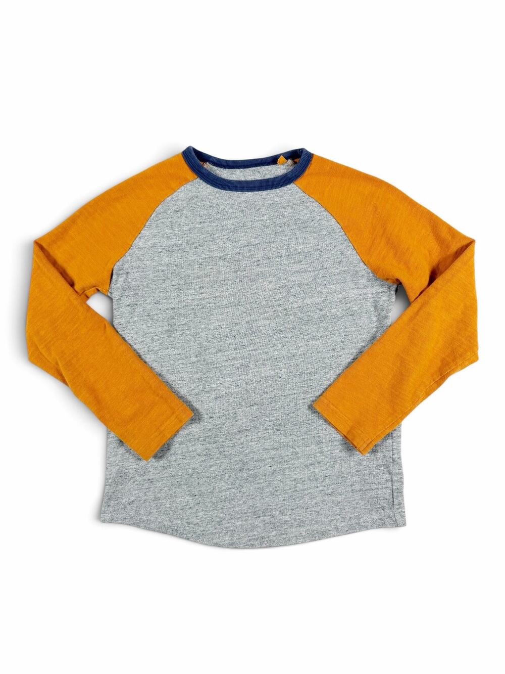 Mini Boden Raglan Long Sleeve Shirt Cotton Colorblock Size 9-10 year